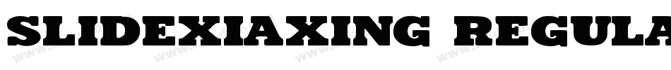 Slidexiaxing Regular字体转换